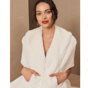 BHLDN Faux Fur Shrug